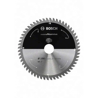 Bosch Circular Saw Blade 190 mm Diameter 56 Teeth Per Inch for Aluminium Copper Brass Cutting 2608837771