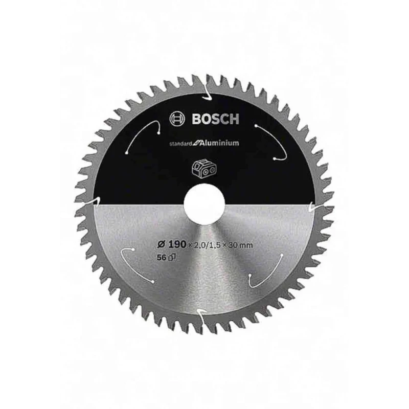 Bosch Circular Saw Blade 190 mm Diameter 56 Teeth Per Inch for Aluminium Copper Brass Cutting 2608837771