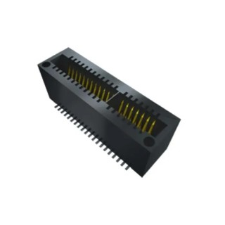 Samtec MEC1 Series Vertical Edge Connector Female 50-Contacts 1 mm Pitch 1 Row Surface Mount Solder 