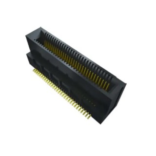 Samtec MEC8-VP Series Vertical Edge Connector Female Through Hole 10-Contacts 1 Row Solder 