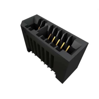 Samtec MECF Series Vertical Edge Connector Female, Surface Mount, 20 Contacts, 1 Row, Gold Plated, 280V MECF-20-01-L-DV-WT