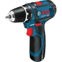 Bosch Cordless Drill Driver 12V 2Ah Li-Ion Battery Keyless Chuck 10mm Pistol Grip 060186817A