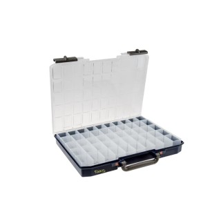 Raaco 50 Cell Blue Polycarbonate, Polypropylene Compartment Box 55 mm x 425 mm x 330 mm 136280