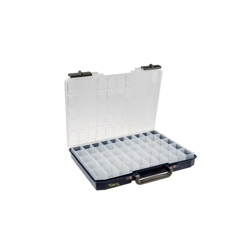 Raaco 50 Cell Blue Polycarbonate, Polypropylene Compartment Box 55 mm x 425 mm x 330 mm 136280