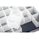 Raaco 50 Cell Blue Polycarbonate, Polypropylene Compartment Box 55 mm x 425 mm x 330 mm 136280