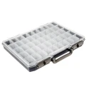 Raaco 50 Cell Blue Polycarbonate, Polypropylene Compartment Box 55 mm x 425 mm x 330 mm 136280