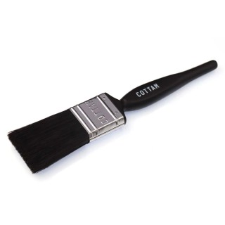 Cottam Synthetic Paint Brush Thin 38 mm Flat Bristles Plastic Handle Model 200-9211