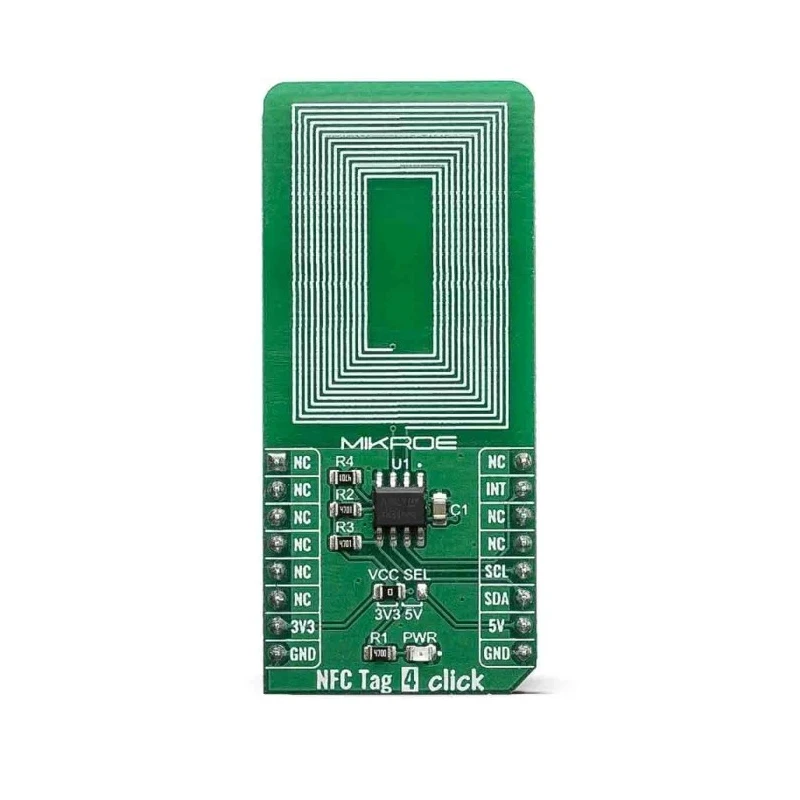 MikroElektronika NFC Tag 4 Click NFC, RFID Development Kit for NFC Enabled Business Cards 13.56 MHz MIKROE-3659