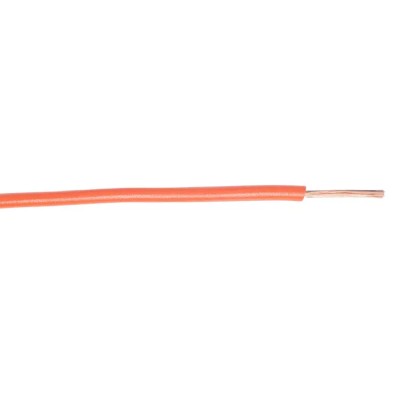 RS PRO Orange 1 mm² 17 AWG Hook Up Wire, 100 m Length, Polyvinyl Chloride PVC Insulation, Flame Retardant, IEC 201-0579