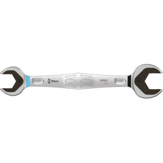 Wera Metric Double Ended Open Spanner 24 x 27 mm, Chromium Molybdenum Steel, 232mm Overall Length 05020262001