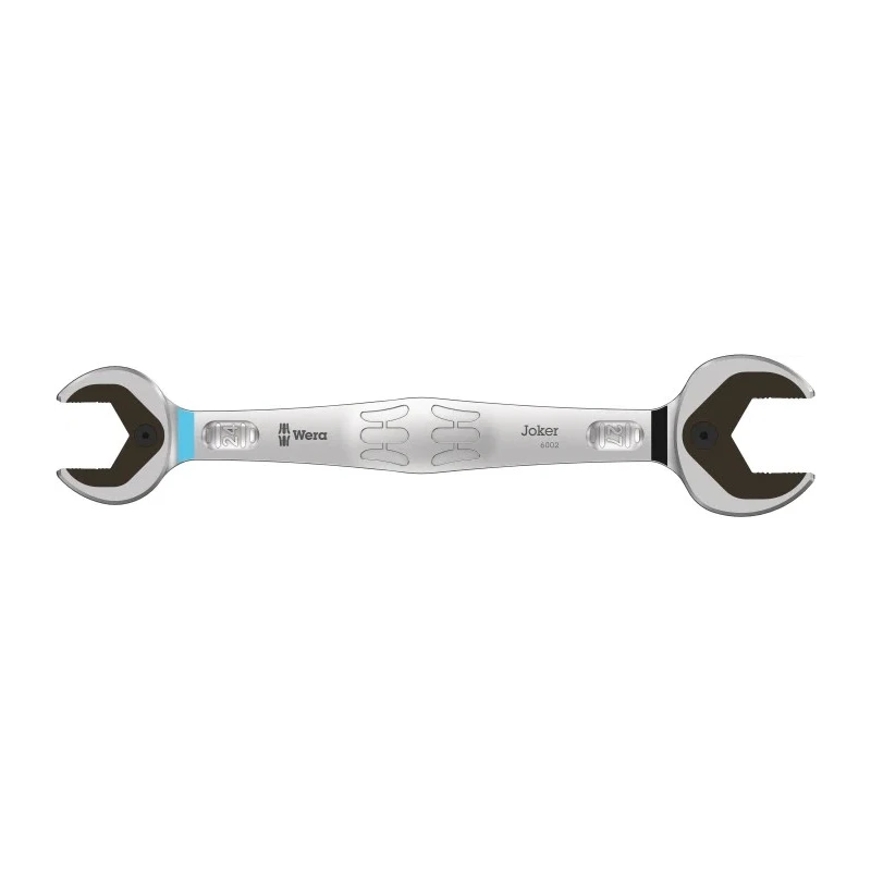 Wera Metric Double Ended Open Spanner 24 x 27 mm, Chromium Molybdenum Steel, 232mm Overall Length 05020262001