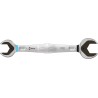 Wera Metric Double Ended Open Spanner 24 x 27 mm, Chromium Molybdenum Steel, 232mm Overall Length 05020262001