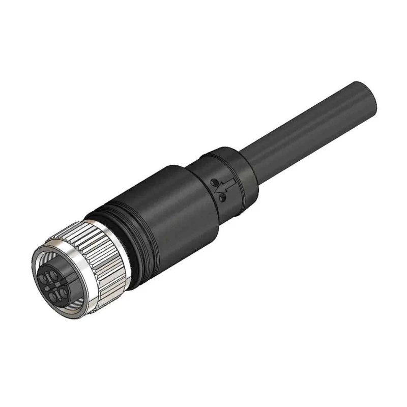 RS PRO 5 Way M12 to Unterminated Cable 10 m with Polyvinyl Chloride Jacket IP67 Rated 201-7100