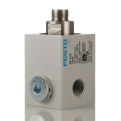 Festo Pneumatic Rotary Union G Threaded 1/4 in Connection Thread Size, Max Pressure 10 bar, 300rpm Rotational Speed GF-1/4
