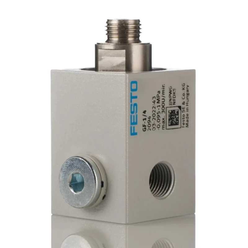 Festo Pneumatic Rotary Union G Threaded 1/4 in Connection Thread Size, Max Pressure 10 bar, 300rpm Rotational Speed GF-1/4