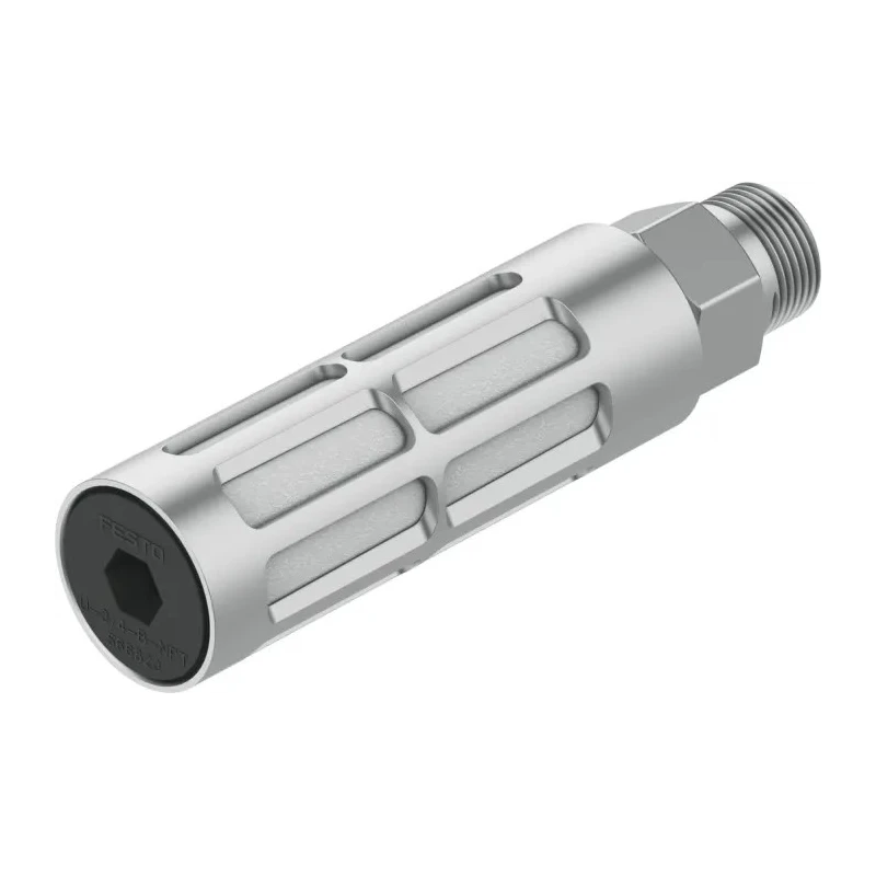 Festo Aluminium Pneumatic Silencer 3/4 in G Thread, 10 bar Maximum Pressure, 138mm Length, Model U-3/4-B
