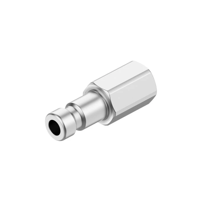 Festo Brass Pneumatic Quick Connect Coupling, M5 Female Thread, Brass Material, 12 Bar Pressure KS2-M5-I