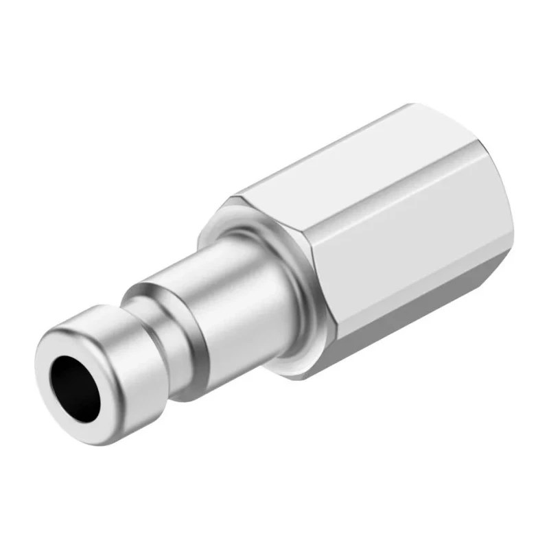 Festo Brass Pneumatic Quick Connect Coupling, M5 Female Thread, Brass Material, 12 Bar Pressure KS2-M5-I