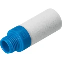 Festo Polyethylene Pneumatic Silencer G 3/8 Threaded Male 10 Bar Max Pressure UC-3/8