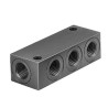 Festo 3 Outlet Pneumatic Manifold Die Cast Aluminium 0-16 bar Operating Pressure FR-4-1/8-B