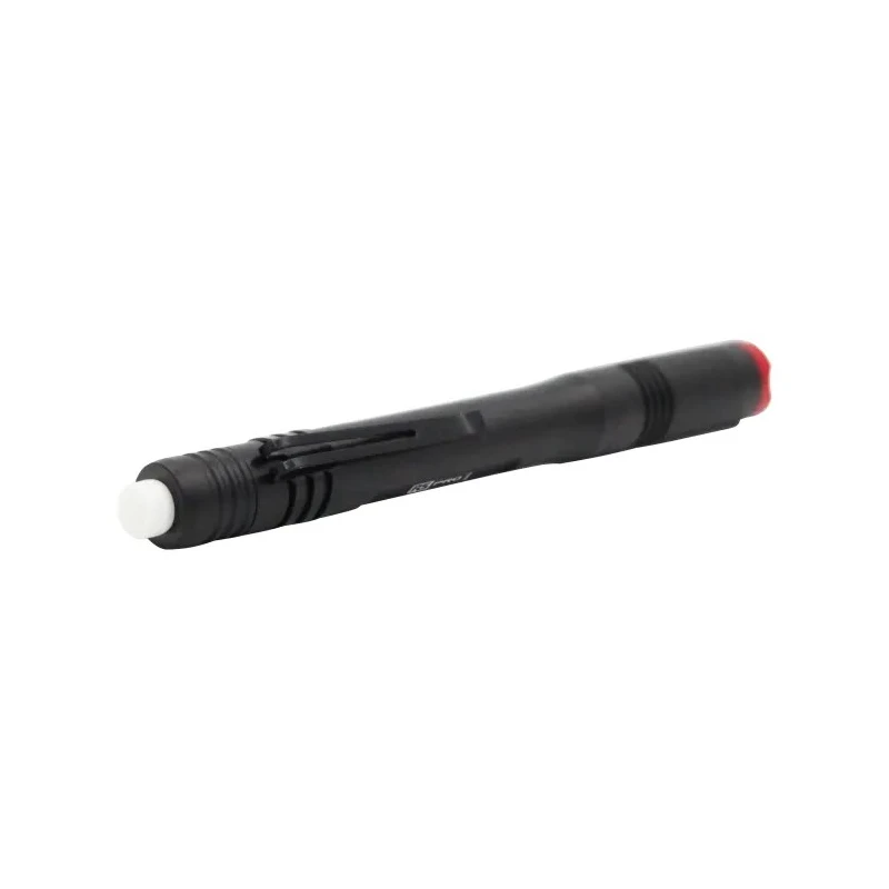 RS PRO Aluminium LED Pen Torch Black Red 180 lm 147 mm 200-6747