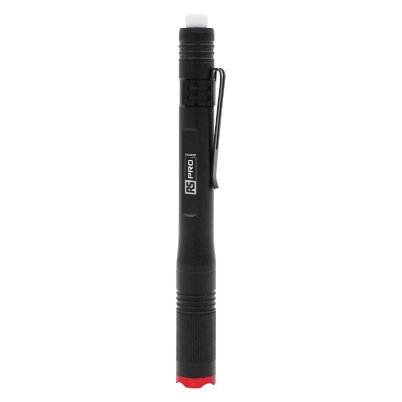 RS PRO Aluminium LED Pen Torch Black Red 180 lm 147 mm 200-6747