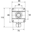 Eaton Push Button Control Station Black Thermoplastic Enclosure IP65 IP67 22mm Cutout Diameter GHG4118101R1827