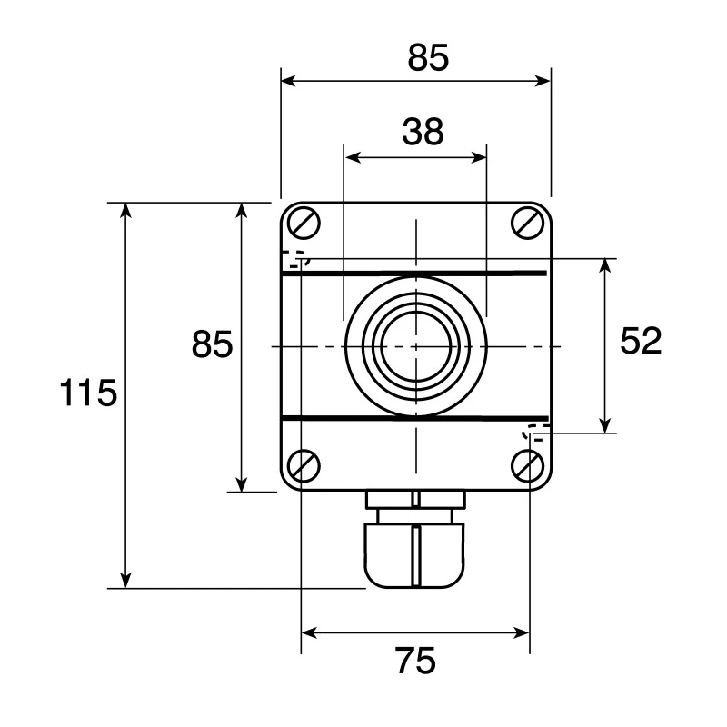 Eaton Push Button Control Station Black Thermoplastic Enclosure IP65 IP67 22mm Cutout Diameter GHG4118101R1827