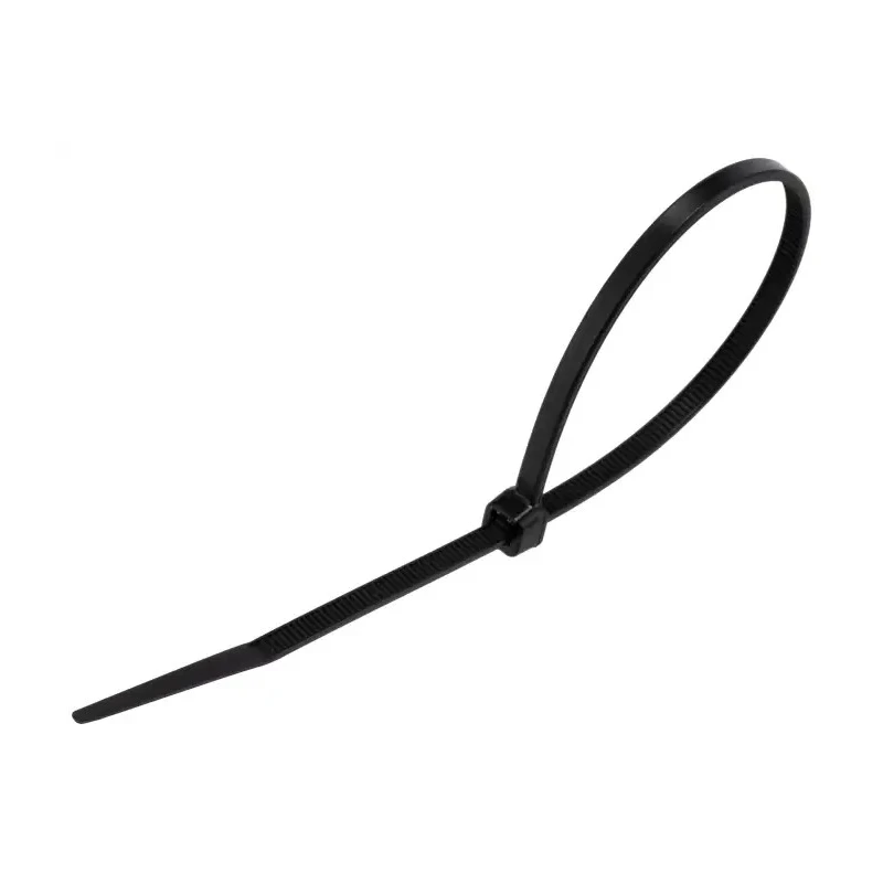RS PRO Cable Tie Kit, Non-Releasable, 203 mm x 3.6 mm, Black Polyamide 66 201-2390