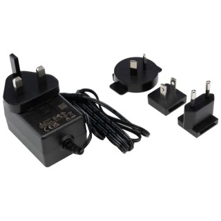 RS PRO AC-DC Converter Power Supply AC/DC Adapter Interchangeable Plug 18W 24V DC Output 750mA 200-8922