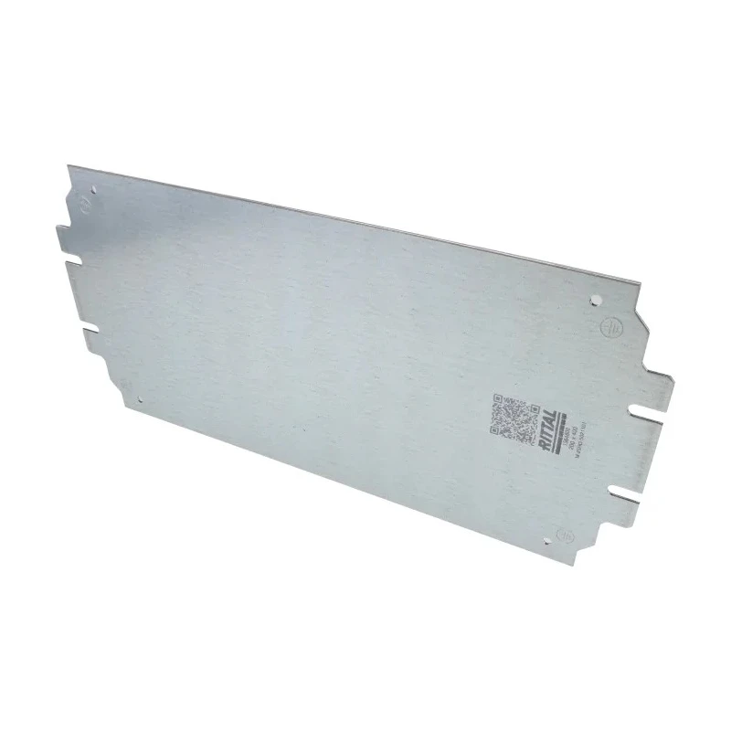 Rittal Sheet Steel Zinc Plated Enclosure Accessory, 175mm Width, 385mm Length, Mounting Plate for Kx Terminal Boxes 1564800