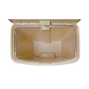 Rubbermaid Commercial Products Slim Jim Pedal Resin Waste Bin 50L White 1883557