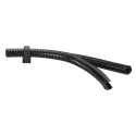 Flexicon Corrugated Nylon Conduit 20.5 mm Nominal Diameter, Polyvinyl Chloride Coating, 50m Length, Black FPADS28B-50M