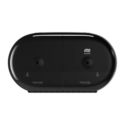 Tork Black Plastic Dual Toilet Roll Dispenser 156 mm x 221 mm x 398 mm 682008