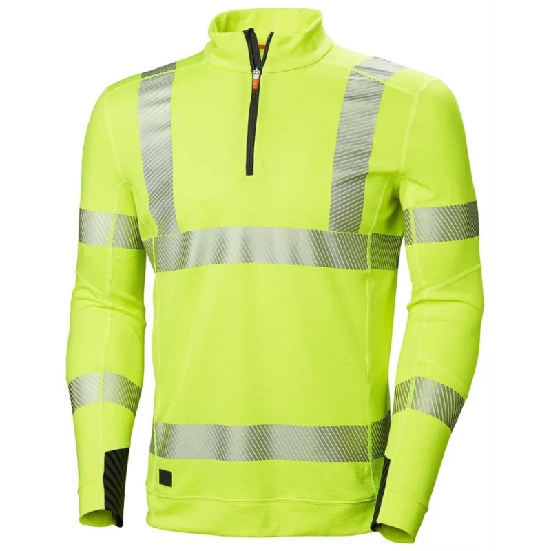 Helly Hansen HH Lifa Active Yellow Unisex Hi Vis Polo Shirt Long Sleeve Size M 75110_360-M
