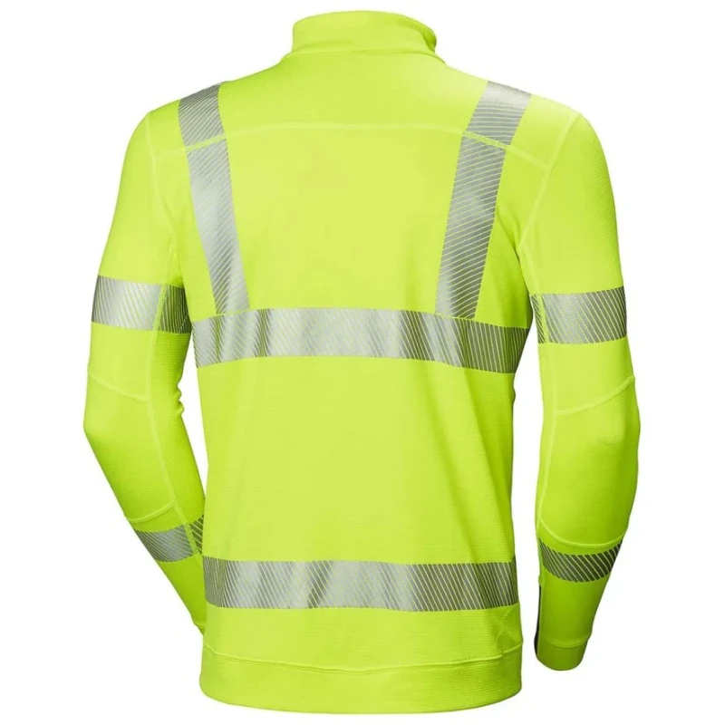Helly Hansen HH Lifa Active Yellow Unisex Hi Vis Polo Shirt Long Sleeve Size M 75110_360-M