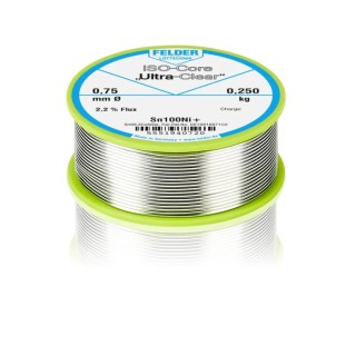 Felder Lottechnik Lead Free Solder Wire 0.75 mm Diameter, 227 °C Melting Point 5551940720 37