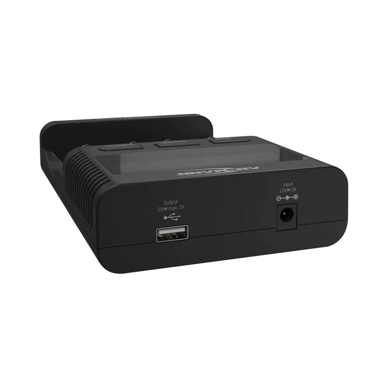 Ansmann Powerline 4 Ultra Battery Charger for 12V, Lithium-ion NiMH AA AAA C D, 2000 mA, UK EU Plug 1001-0080-UK