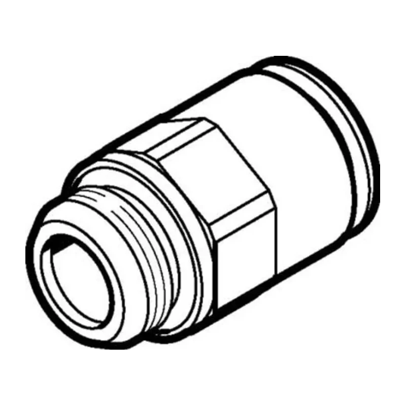 Festo Pneumatic Fitting NPQM Series Straight Threaded Adapter G 1/4 Male to Push-In 6 mm Nickel Plated NPQM-D-G14-Q6-P10
