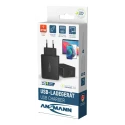 Ansmann Regulated AC/DC Adapter 65W Power 20V DC Output, 3A Current 2 Outputs EU Plug 1001-0096