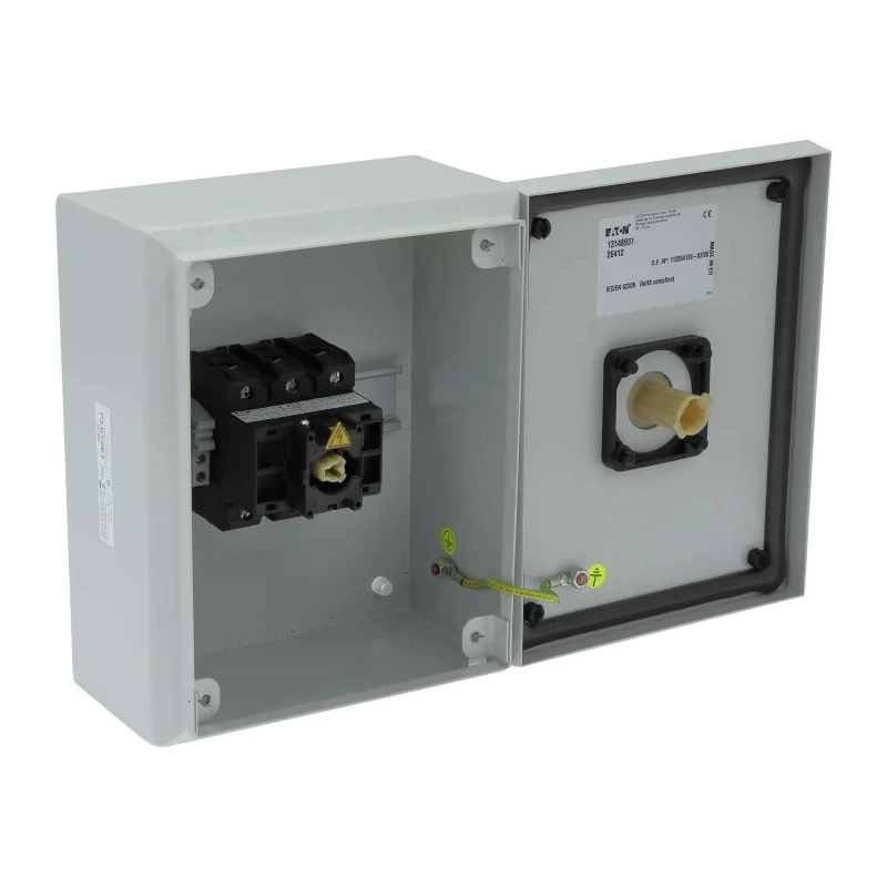 Eaton Enclosed 3-Pole Switch Disconnector Surface Mount 690V AC 63A Switching Current 80A Fuse 30kW Power 197360 P3-63/SE3