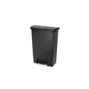 Rubbermaid Commercial Products Waste Bin Slim Jim 90L Black Pedal Resin Container 1883615