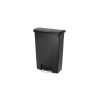 Rubbermaid Commercial Products Waste Bin Slim Jim 90L Black Pedal Resin Container 1883615