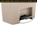 Rubbermaid Commercial Products Waste Bin Slim Jim 90L Black Pedal Resin Container 1883615