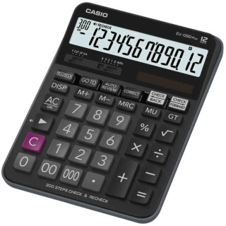 Casio Rectangular Black 12-Digit Battery Powered Desktop Calculator DJ-120DPLUS-W-EP