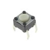 Omron Tactile Switch Button White Actuator 6 mm, SPST 50mA 24 V dc Through Hole IP00