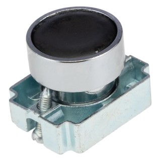 RS PRO Black Momentary Round Push Button Head 22 mm Cutout IP65 205-2358
