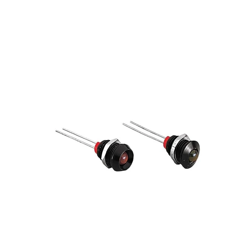 Bulgin Vandal Resistant Multicolour LED Panel Mount Indicator 8 mm Mount Hole Size, Solder Tag Termination, IP66 DX1092/RD