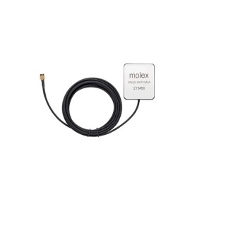 Molex Square Directional GPS Antenna with SMA Connector, 3m Lead, 1561.09-1602MHz Frequency Range 213499-3000