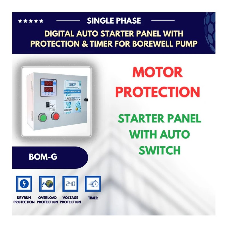 Buy Vukar 2HP Single Phase Motor Starter BOM-G4 at Lowest Price